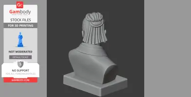 Sun Tzu Bust - Historical Warrior STL