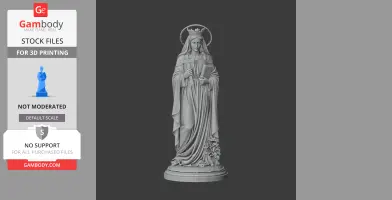 Saint Abra of Poitiers - Devotional Statue - STL 3D Print