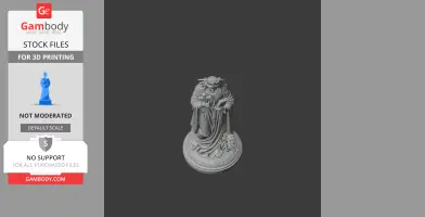 Saint Abra of Poitiers - Devotional Statue - STL 3D Print