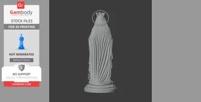 Saint Abra of Poitiers - Devotional Statue - STL 3D Print