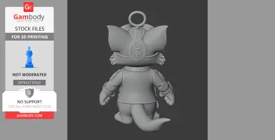 Tom Cat Steampunk Ring Figure - Mashup Figure STL