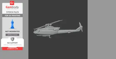 Bell 412 Helicopter - Scale Vehicle STL