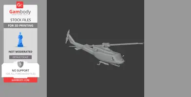 Bell 412 Helicopter - Scale Vehicle STL