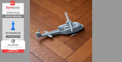 Bell 412 Helicopter - Scale Vehicle STL