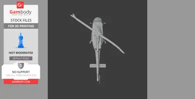 Bell 412 Helicopter - Scale Vehicle STL