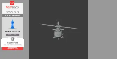 Bell 412 Helicopter - Scale Vehicle STL