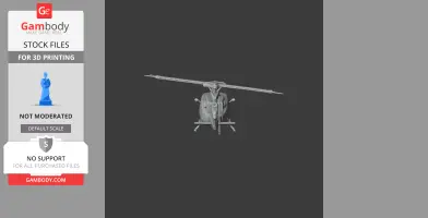 Bell 412 Helicopter - Scale Vehicle STL