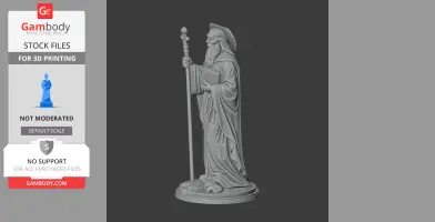 Saint Abraham Kidunaia - Devotional Statue - STL 3D Print