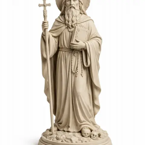 Saint Abraham Kidunaia - Devotional Statue - STL 3D Print