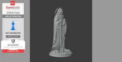 Saint Abraham Kidunaia - Devotional Statue - STL 3D Print