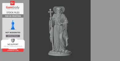 Saint Abraham Kidunaia - Devotional Statue - STL 3D Print