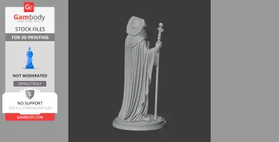 Saint Abraham Kidunaia - Devotional Statue - STL 3D Print