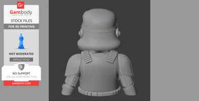 Tom Cat Stormtrooper Ring Figure - Mashup Figure STL