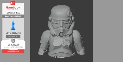 Tom Cat Stormtrooper Ring Figure - Mashup Figure STL