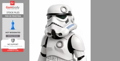 Tom Cat Stormtrooper Ring Figure - Mashup Figure STL