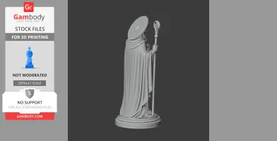 Saint Abraham of Arbela - Devotional Statue - STL 3D Print