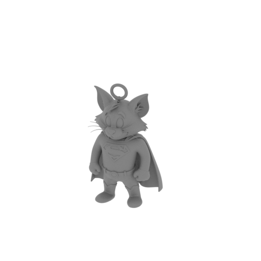 Tom Cat Superman Ring Figure.stl