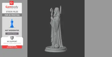 Saint Abraham of Clermont - Devotional Statue - STL 3D Print