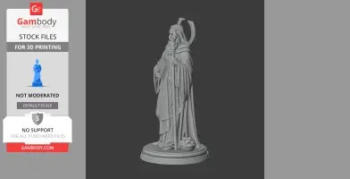 Saint Abraham of Clermont - Devotional Statue - STL 3D Print