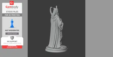 Saint Abraham of Clermont - Devotional Statue - STL 3D Print
