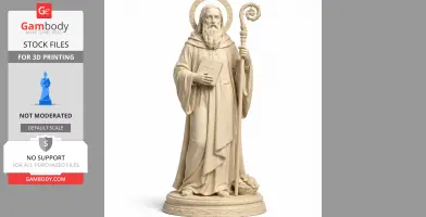 Saint Abraham of Clermont - Devotional Statue - STL 3D Print