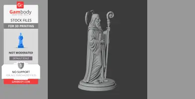Saint Abraham of Clermont - Devotional Statue - STL 3D Print