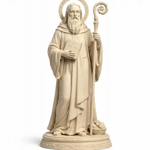 Saint Abraham of Clermont - Devotional Statue - STL 3D Print
