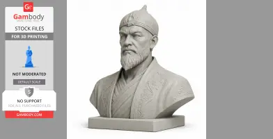 Tamerlane Bust - Historical Warrior STL