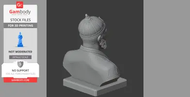 Tamerlane Bust - Historical Warrior STL