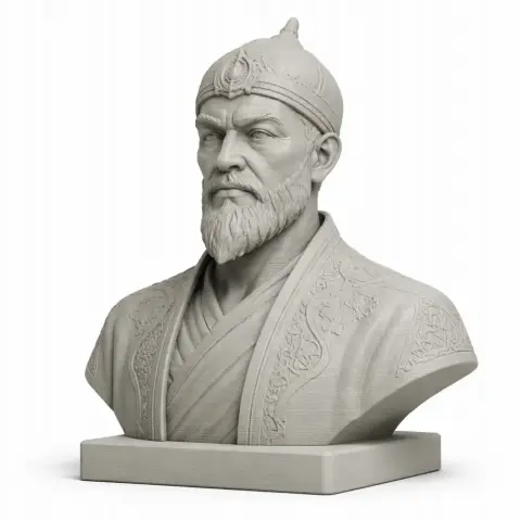 Tamerlane Bust - Historical Warrior STL