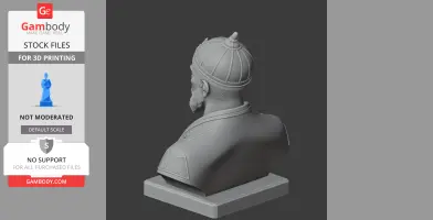 Tamerlane Bust - Historical Warrior STL