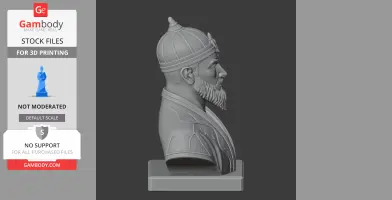 Tamerlane Bust - Historical Warrior STL