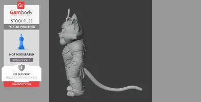 Tom Cat Thanos Ring Figure - Mashup Figure STL