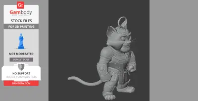 Tom Cat Thanos Ring Figure - Mashup Figure STL