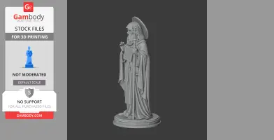 Saint Abraham of Cratia - Devotional Statue - STL 3D Print