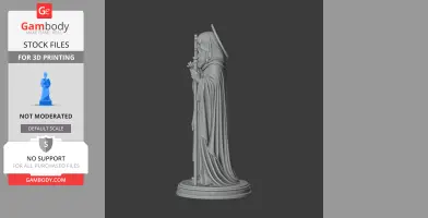 Saint Abraham of Cratia - Devotional Statue - STL 3D Print