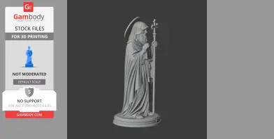 Saint Abraham of Cratia - Devotional Statue - STL 3D Print