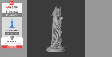 Saint Abraham of Cratia - Devotional Statue - STL 3D Print