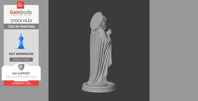 Saint Abraham of Cratia - Devotional Statue - STL 3D Print