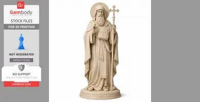 Saint Abraham of Cratia - Devotional Statue - STL 3D Print