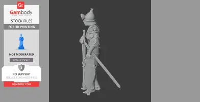 Theodoric the Great Ancient Warrior - Historical Warrior STL