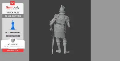 Theodoric the Great Ancient Warrior - Historical Warrior STL