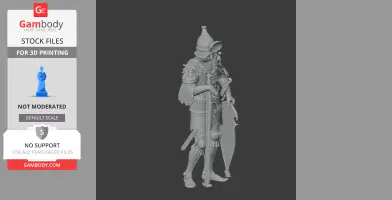 Theodoric the Great Ancient Warrior - Historical Warrior STL