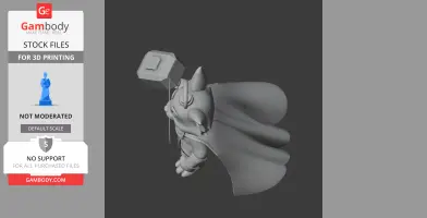 Tom Cat Thor Ring Figure - Mashup Figure STL
