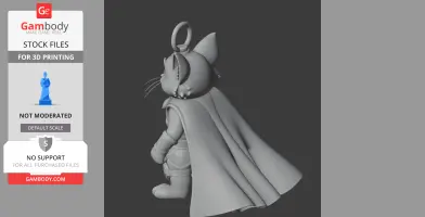 Tom Cat Thor Ring Figure - Mashup Figure STL