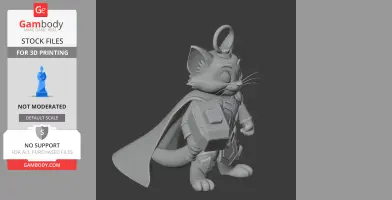 Tom Cat Thor Ring Figure - Mashup Figure STL