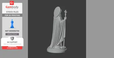 Saint Abraham of Cyrrhus - Devotional Statue - STL 3D Print