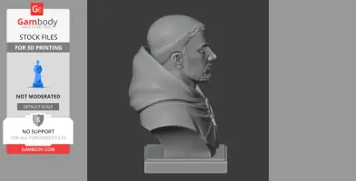 Thomas Aquinas Bust - Historical Warrior STL