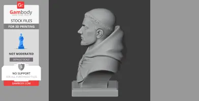 Thomas Aquinas Bust - Historical Warrior STL