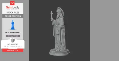 Saint Abraham of Rostov - Devotional Statue - STL 3D Print